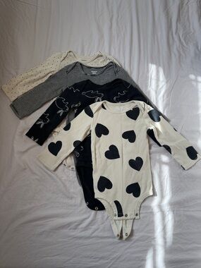 4-Pack One-Piece Long Sleeves